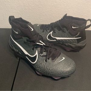 Nike Alpha Huarache NXT Black Metal Baseball Cleats DJ6517-010 Mens Sz 9.5